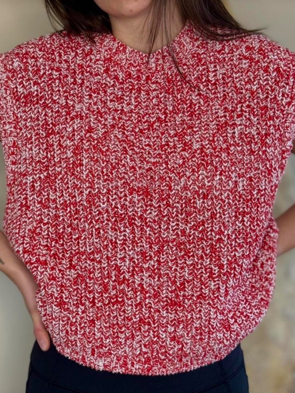 ZARA Chunky Knit Sweater Tank
